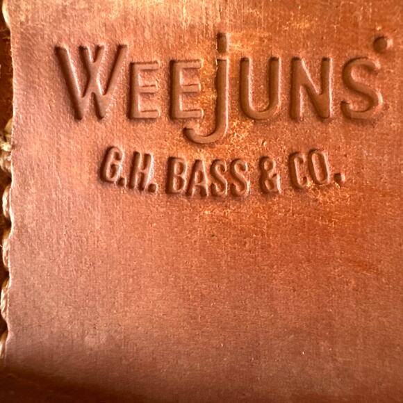 G.H. Bass Weejuns Men's Logan Flat Strap Leather Penny Loafer Tan Size 10 - Picture 14 of 14